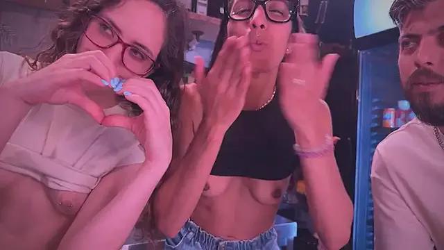 barfantasy — GIRLS FUCK DILDO HARD AND NAUGHTY